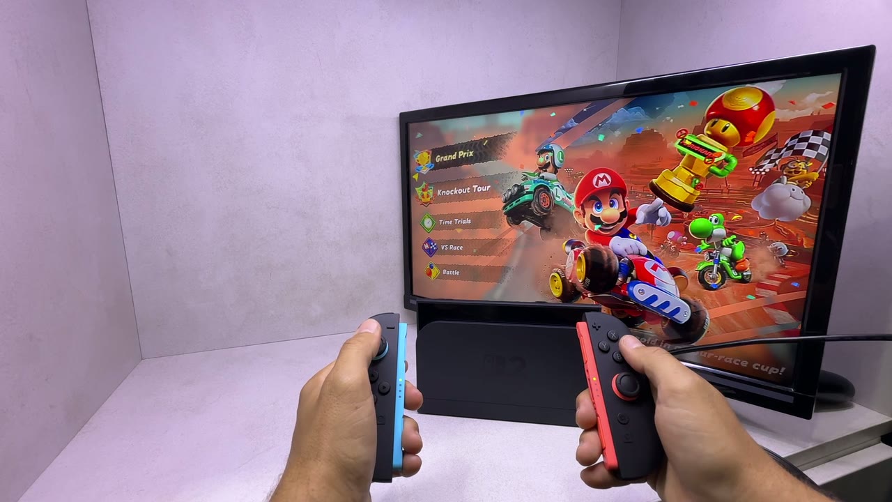 Testiranje Nintendo Switch 2 Dock stanice, slike na televizoru i Joy-Con kontrolera