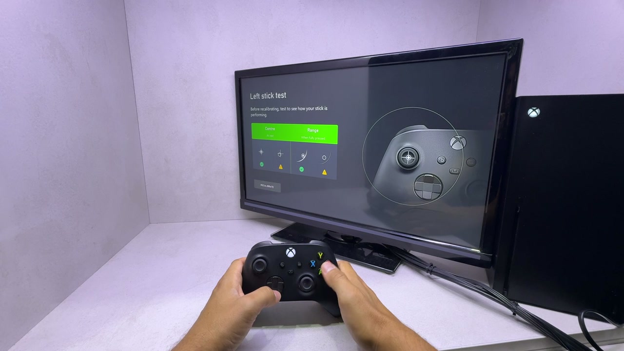 Testiranje Xbox Series X kontrolera i analogne palice u dijagnostičkom programu