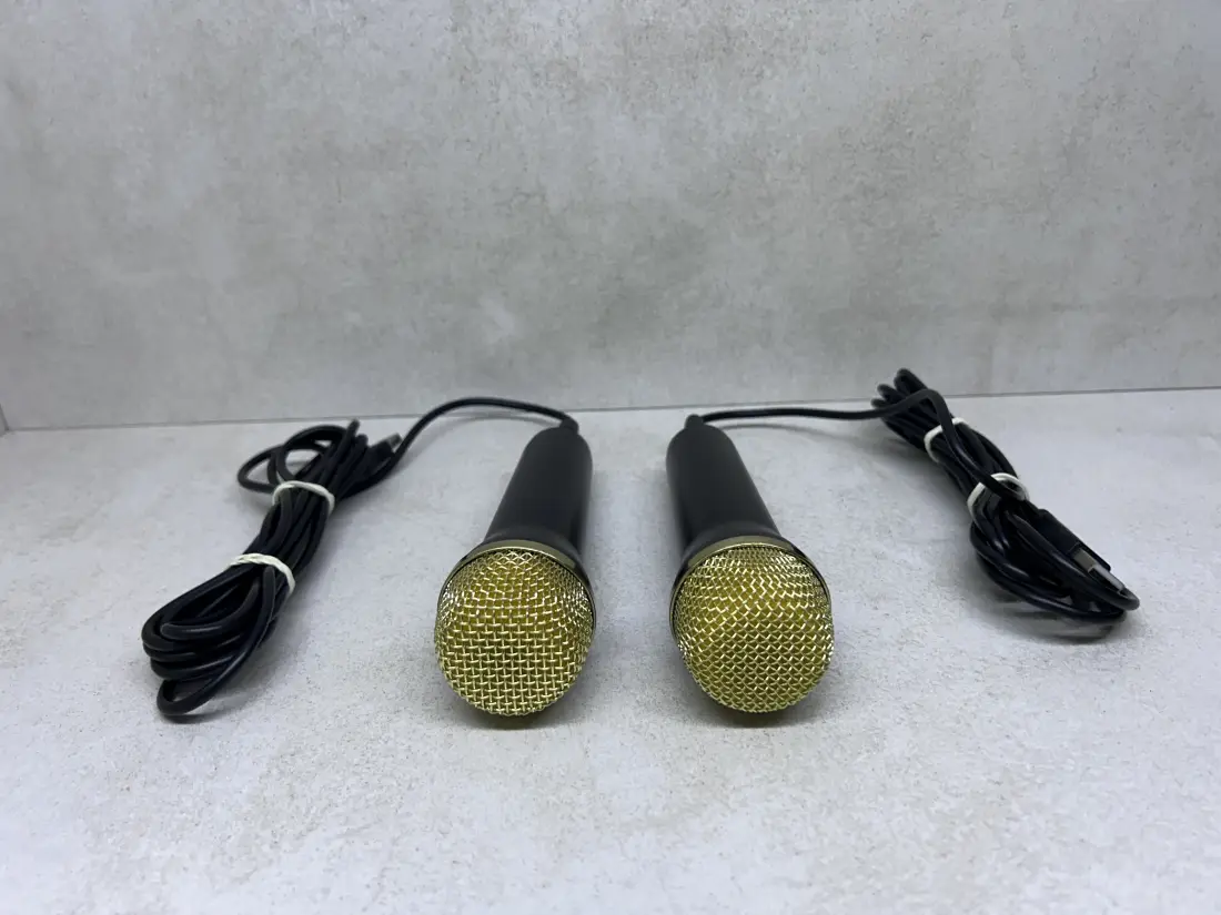 PS4 > 2x USB mikrofona / Pozlaceni / 2.5m