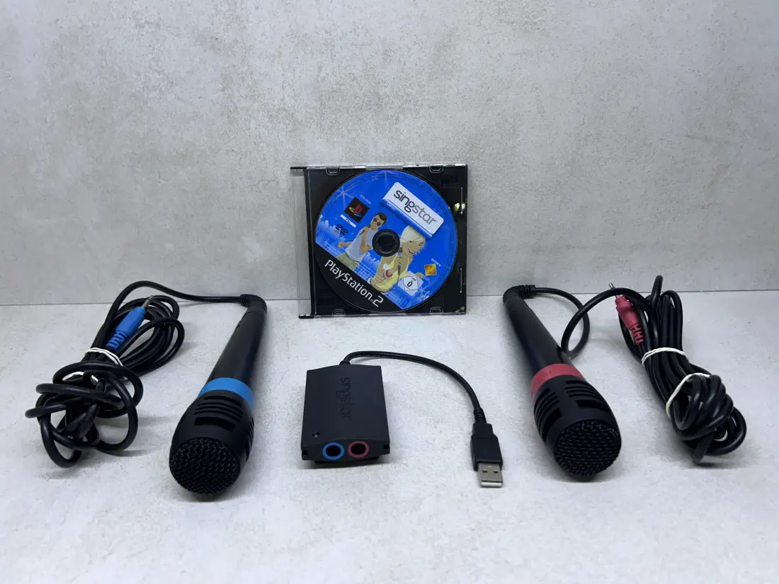 PS4, PS3 i PS2 > Singstar Mikrofoni + Konverter + Igra / ORIGINAL