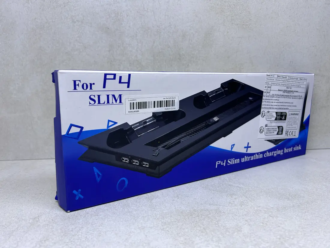 PS4 Slim > Stand + Cooling FAN + 2x punjac + 3 HUB-a