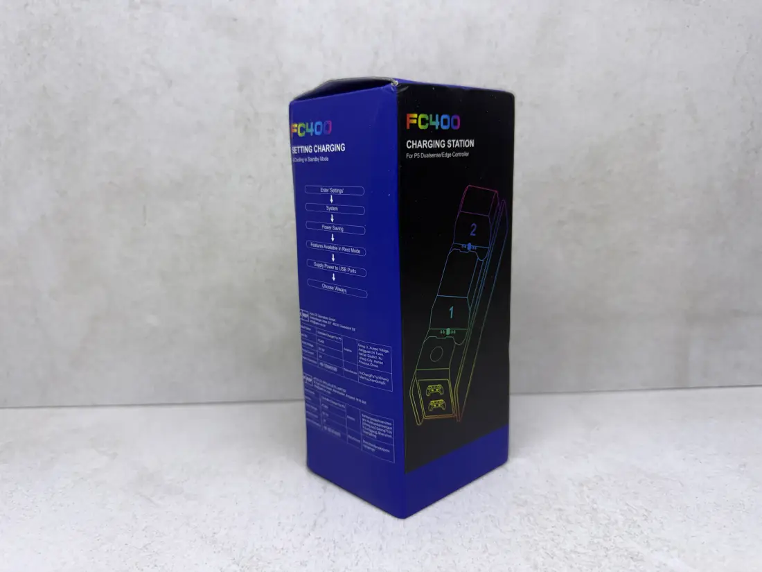 PS5 > Punjac za 2x dzojstika / LED indikator