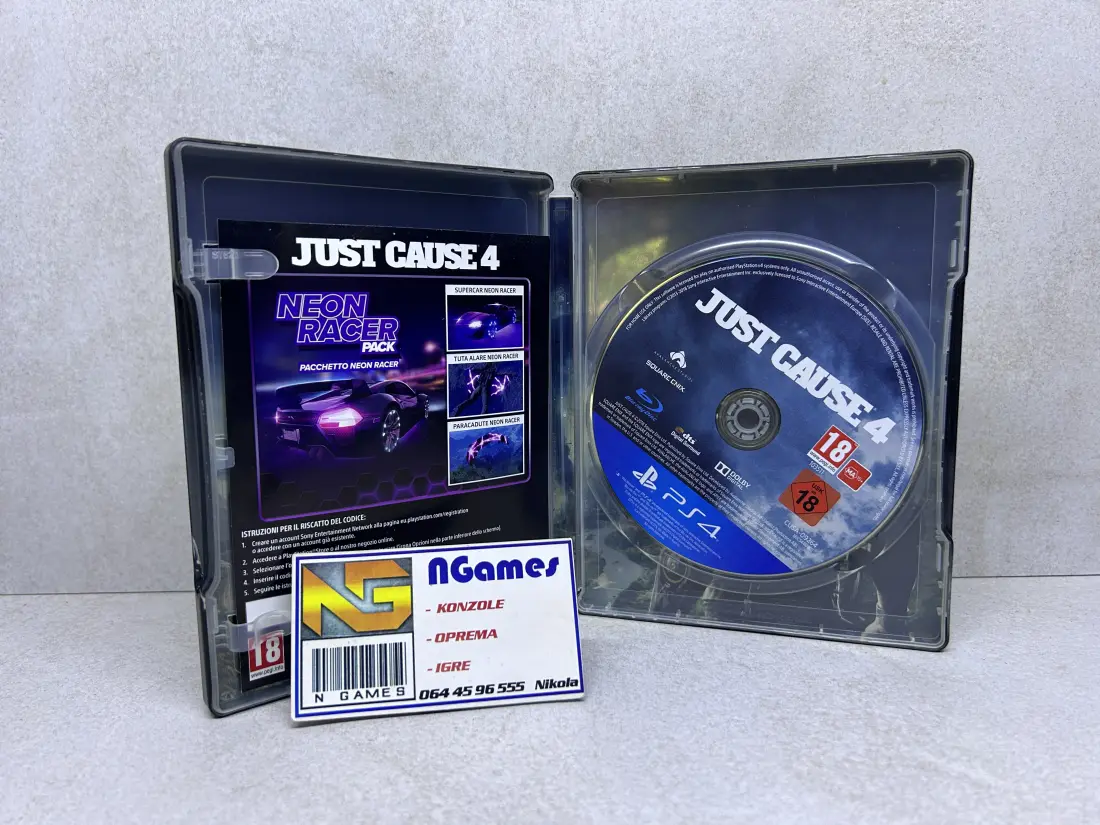 Just Cause 4 STEELBOOK + Omot - PS4 igra