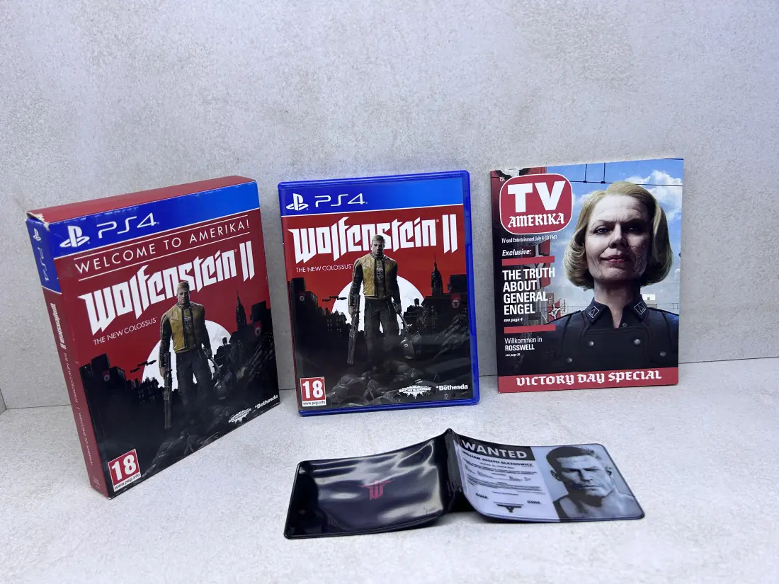 Wolfenstein 2 (II) Welcome To Amerika + Knjiga - PS4 igra
