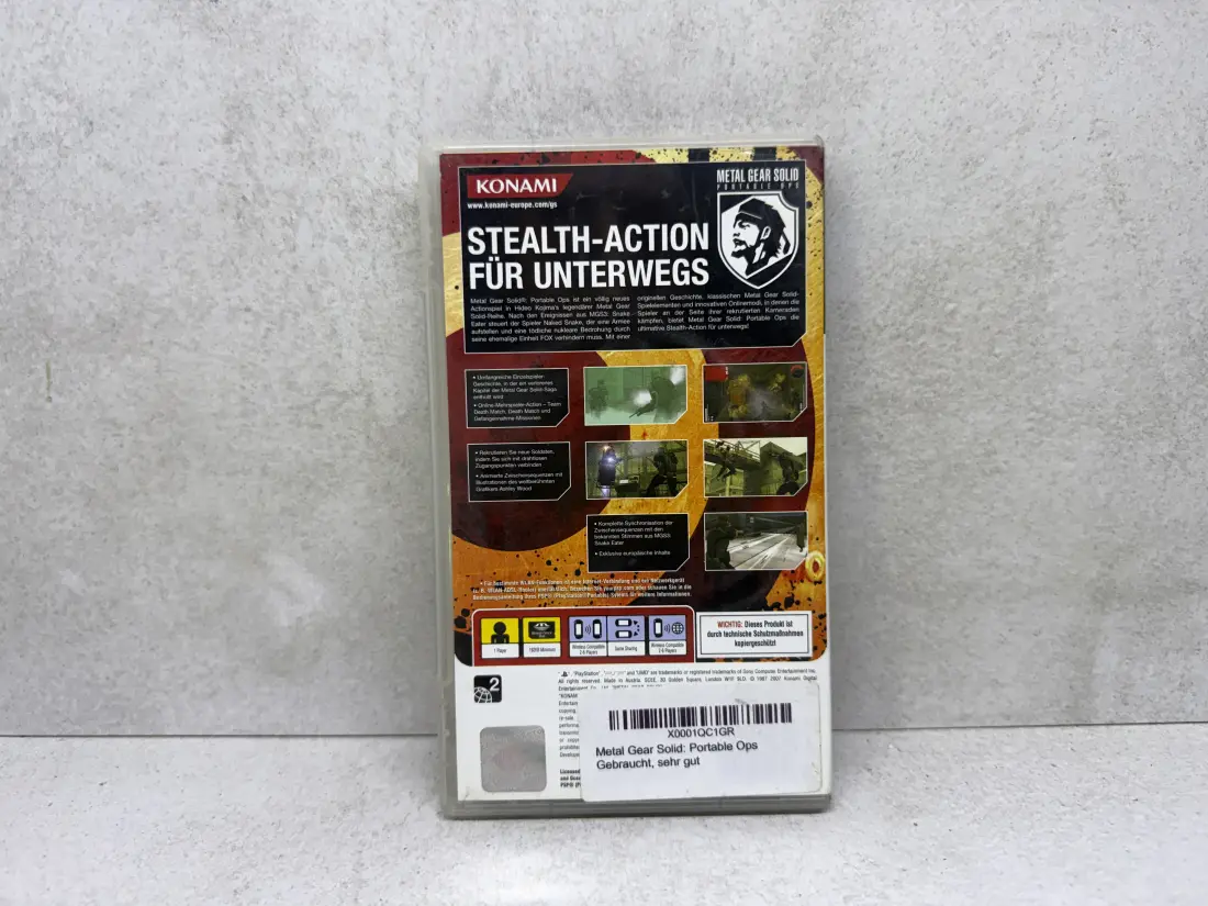Metal Gear Solid Portable Ops - PSP igra