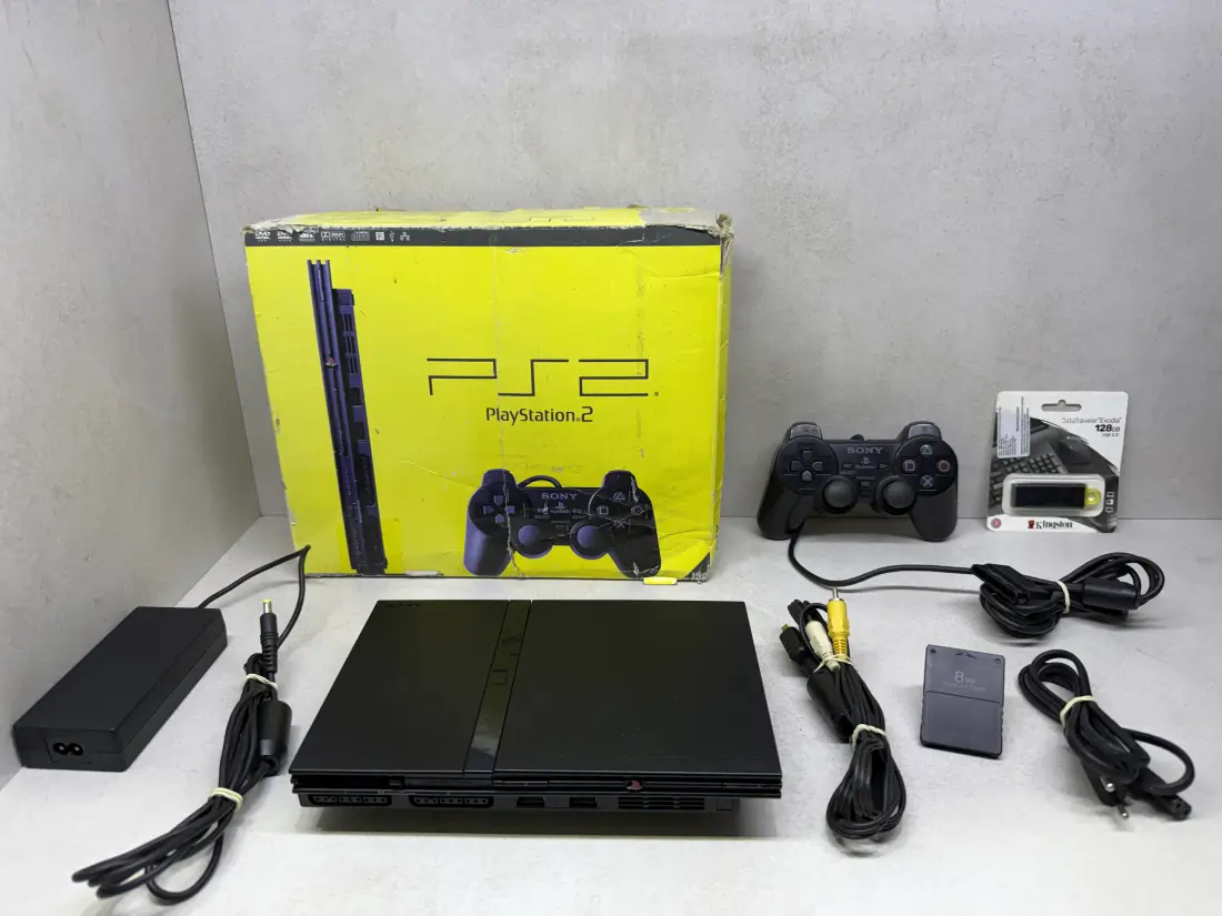 PS2 Slim > 128gb / 20 igara / GTA V + Crash … / + Kutija